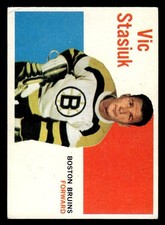 1960 Topps Hockey #66 Vic Stasiuk VG