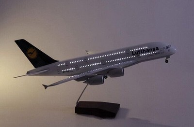 Led 1:160 Lufthansa Airbus A380 Groß Massiv OVP Modell Neu
