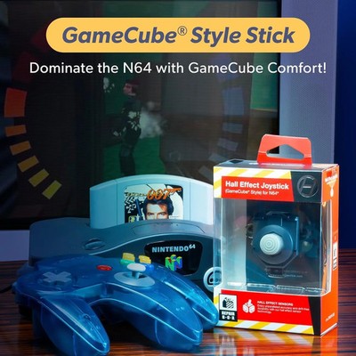 Hyyperkin Hall Effect GameCube Style Joystick Replacement - N64 - Brand New