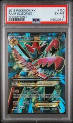 M Scizor EX 120/122 BREAKpoint Full Art Ultra Rare Holo