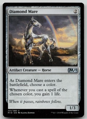 Diamond Mare #231 (LP) Core Set 2019 M19 Magic MTG