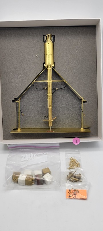 Overland Models Brass O-Scale 10-Ton Double Sand Tower - Hard to Find!