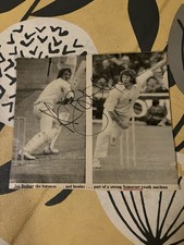 Ian Botham Somerset And England Cricketer Signed Magazine Picture