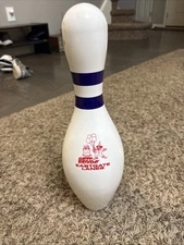 Vintage Real Bowling Pin Happy Birthday Clown Eastgate Lanes Cincinnati Ohio