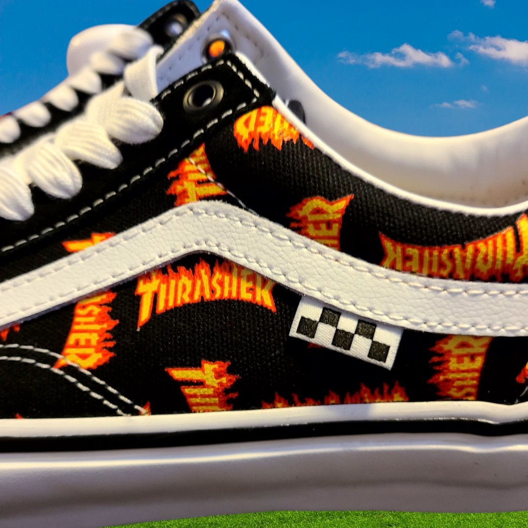VANS Limited Edition Thrasher x Skate Old Skool Allover  display picture 1