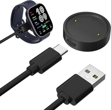 Charger for Amazfit Bip 6/Active 2, Replacement Smart Watch Charger 3.3Ft USB Ma