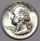 1946-S WASHINGTON QUARTER - BU - Stock Photo - #9484D - FREE SHIPPING