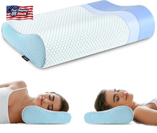 Memory Foam Pillows , Neck Pillow Queen Size Bed for Sleeping , Ergonomic Cervic
