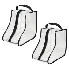 2pcs Tall Boots Storage Bag Dust Proof Boots Carry Bag for Home Travel Black