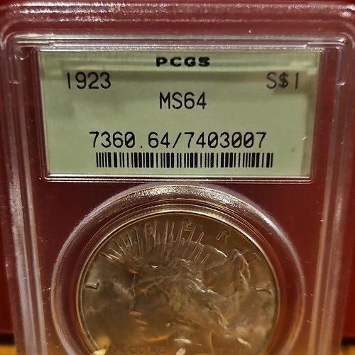1923 Peace Dollar PCGS MS64 Silver $1 Coin Philadelphia Business Strike