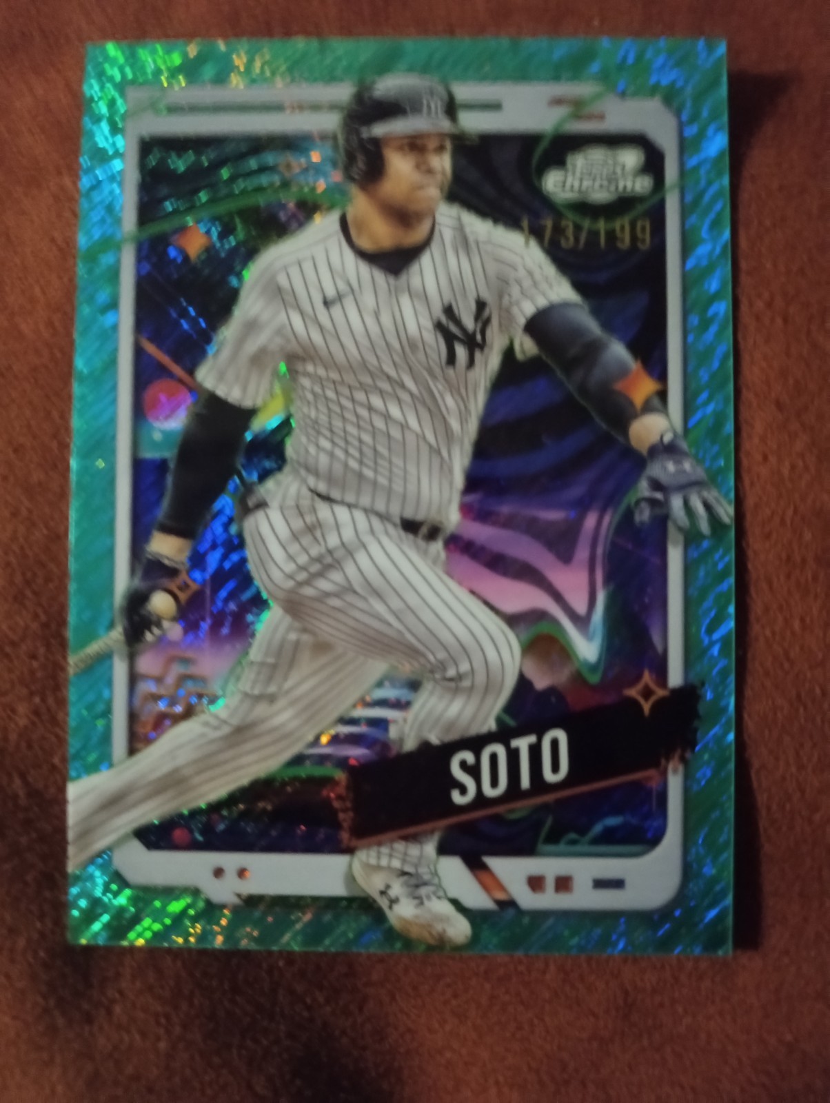 2024 Topps Cosmic Chrome - Juan Soto #42 Aqua Equinox Refractor /199