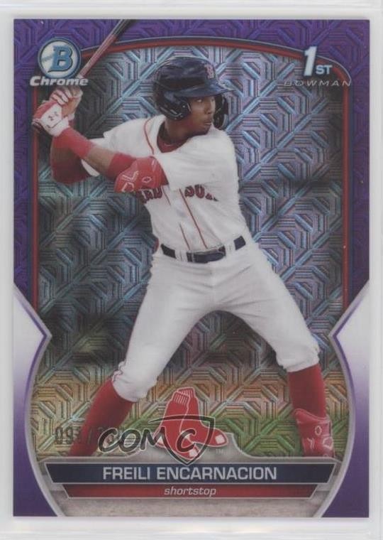 2023 Bowman Mega Box Purple Mojo Refractor /250 Freili Encarnacion #BCP-117 3ei