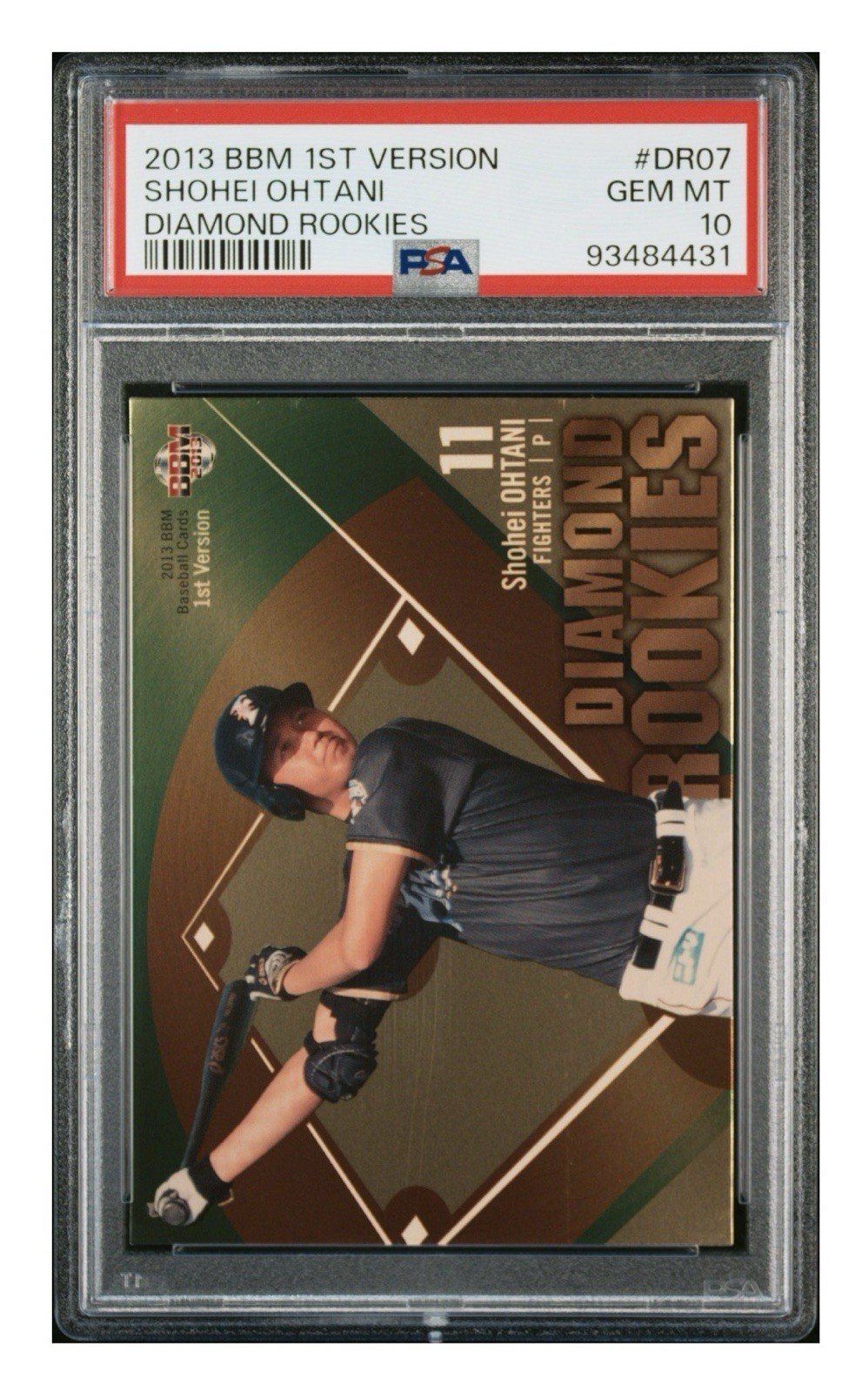 Shohei Ohtani PSA 10 2013 BBM 1st Version SP Diamond Rookies DR07 Pop 13!!!