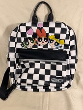 THE POWERPUFF GIRLS Mini Backpack Checkered Background Bioworld Chemical X