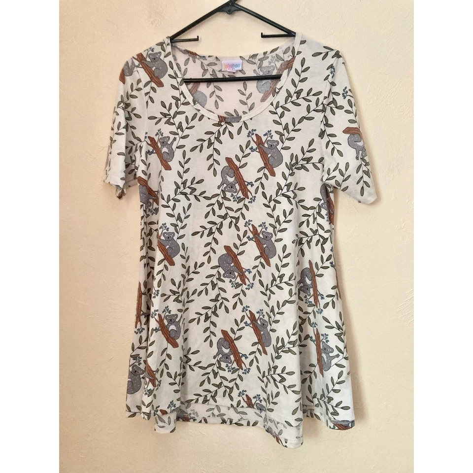 Lularoe Women's Top Size S Koala Bear Print RARE - Image 2 of 4