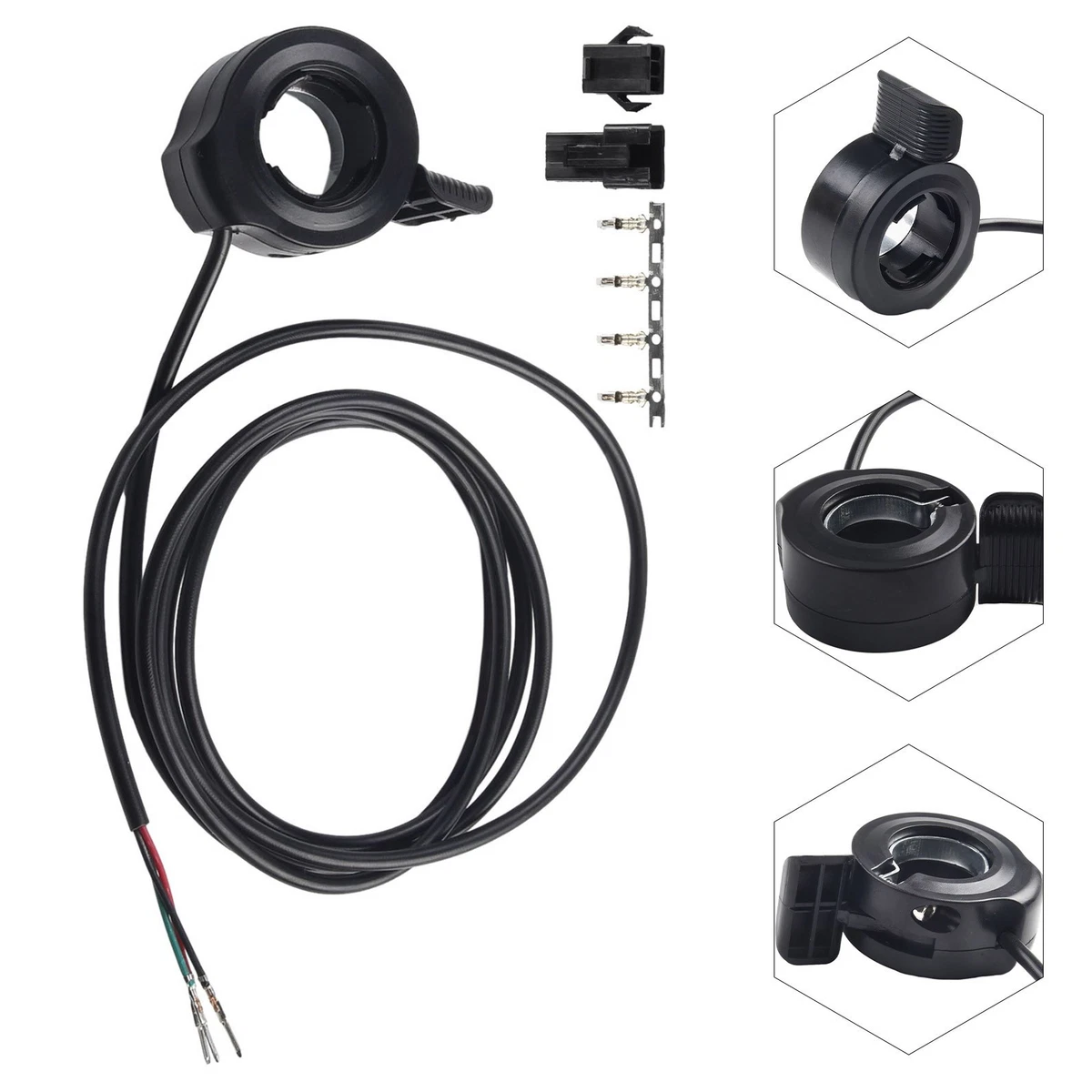 Acceleratore A Pollice Per Bici Elettrica – Universale Sinistro/Destro, Montaggio Rapido Su Manubrio 22,2 Mm, In ABS, Controllo Preciso