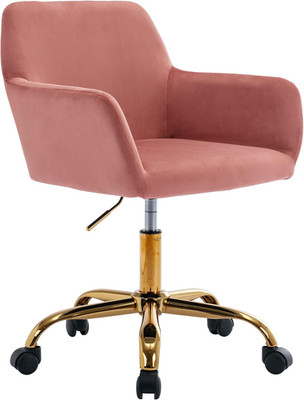 Velvet Office Desk Chair, Comfy Swivel Modern Leisure Armchair with Wheels, Upho