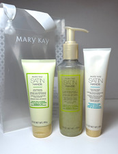 Mary Kay Satin Hands Pampering Set - Cream, Scrub, Softener White Tea Citrus NEW