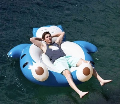 Snorlax Pokémon Center Summer Days Pool Float Lounging 75 x 72 x 18 IN New 6ft