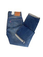 Levi 501 Original Fit Selvedge Dark Wash Button Fly 32X32