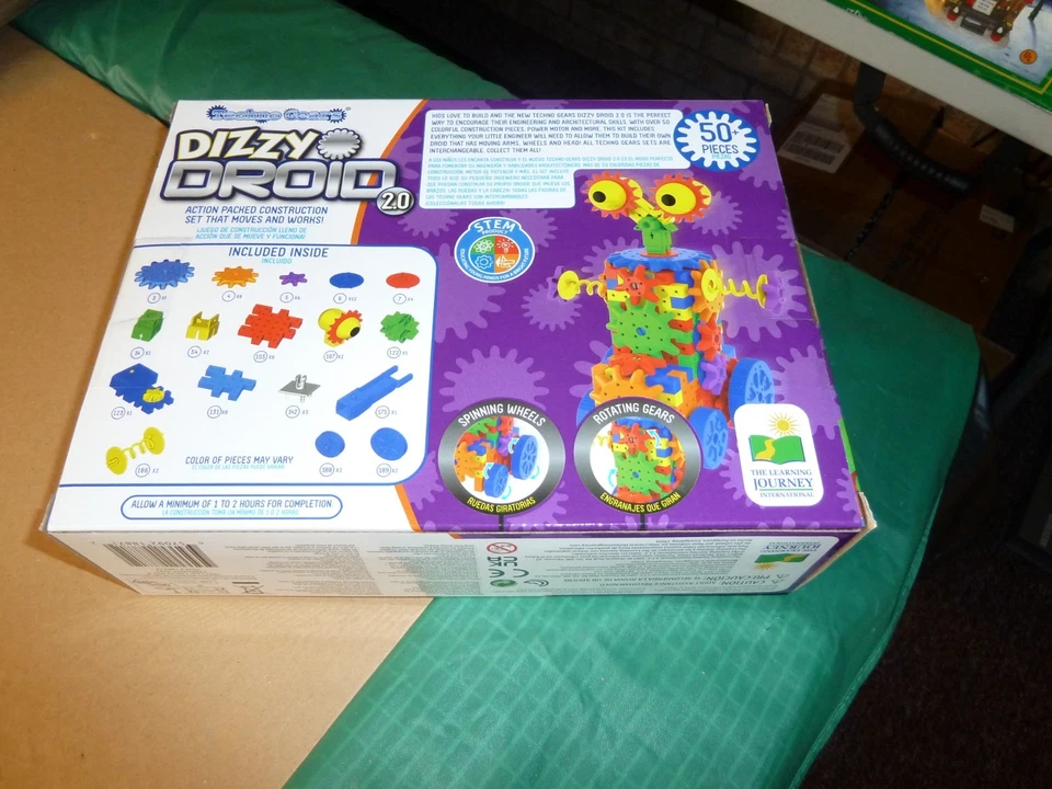 Dizzy Droid 2.0 Techno Gears STEM Toy 50+ pieces 6-12 years - Image 2 of 2