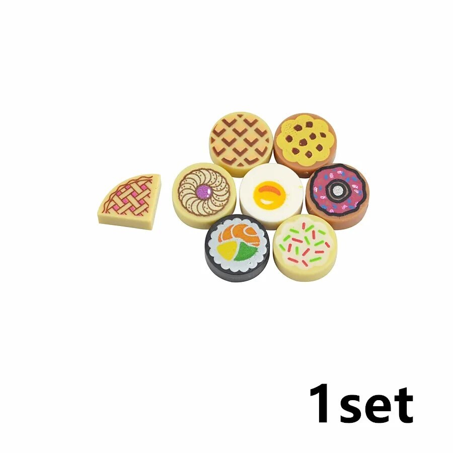 Fish Apple Hot Dog Cake Pizza Accessories For Lego Building Block Sets