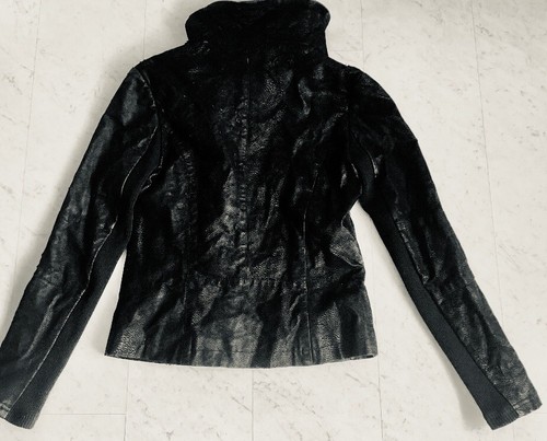 H&M/Divided Kunstleder-Jacke mit Stehkragen, schwarz, Gr. 34/ mit Fehlern - Bild 3 von 9