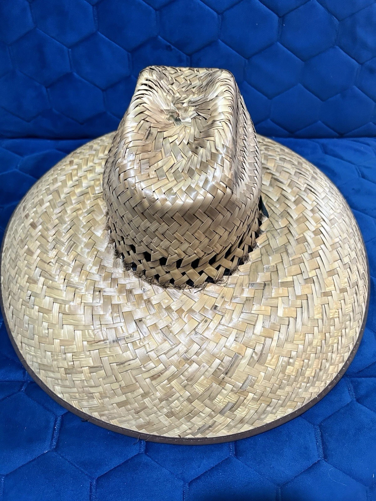 Men’s Wide Brim Straw Sun Hat. Large Straw Sun Hat. Sombrero De Palma.