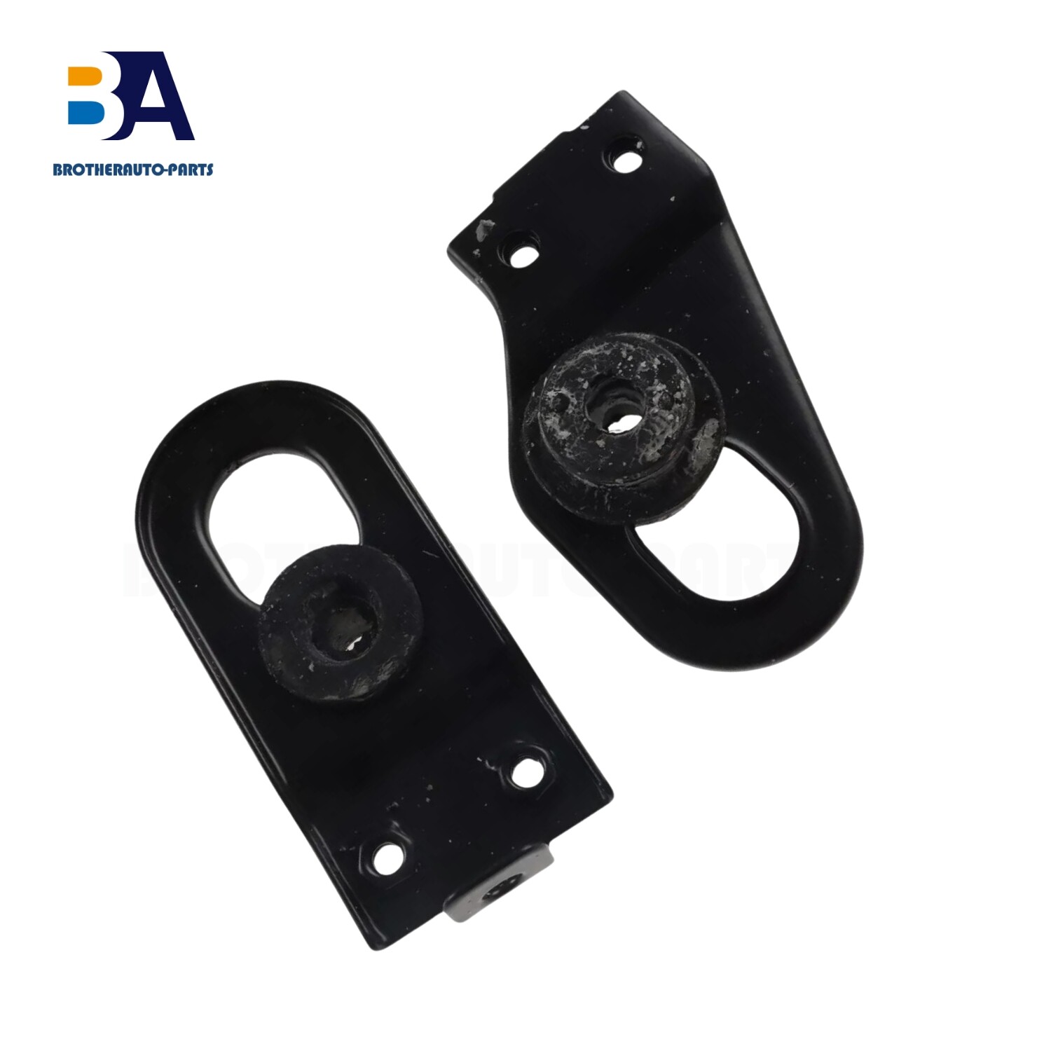 Black Radiator Upper Mount Bracket Left & Right for 15-16 Hyundai Elantra