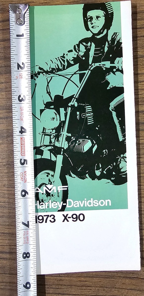 VTG Original 1973 Harley Davidson X-90 Mini Bike NOS AMF Brochure