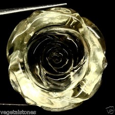 Citrine taillée en rose de 63,32Cts