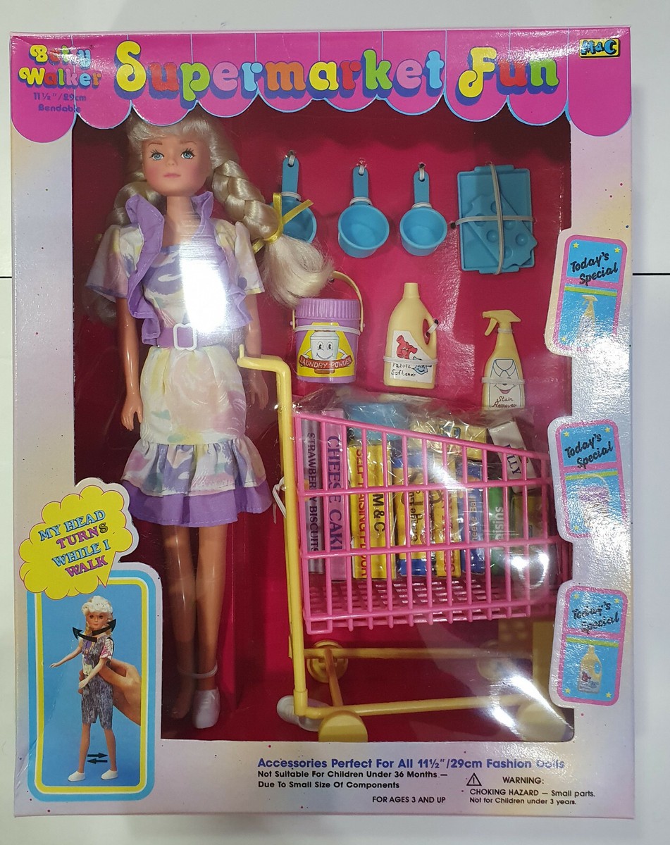 Vintage 90s BETTY SUPERMARKET FUN doll M&C in original box NEW