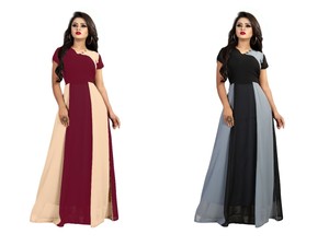 georgette gown party wear