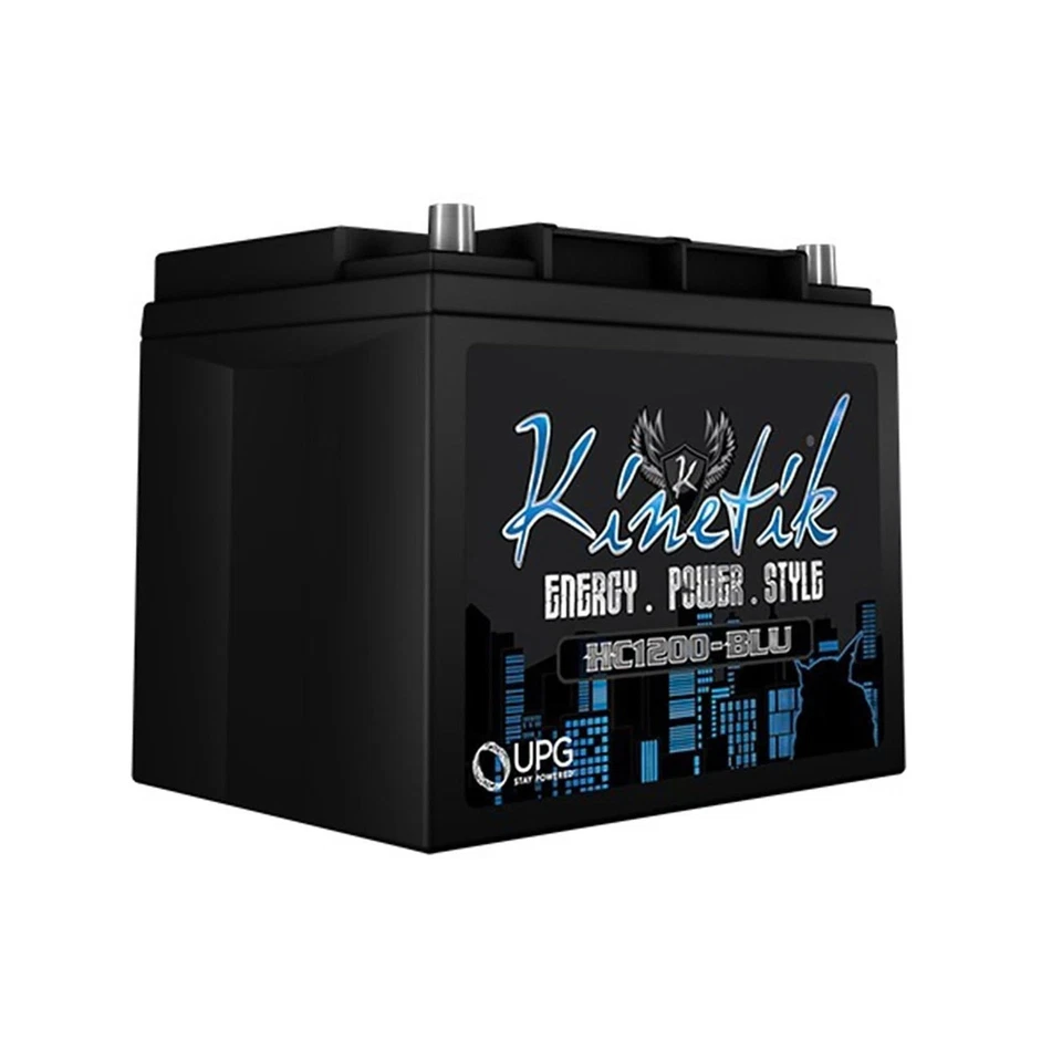 Celda de alimentación de audio para automóvil AGM de alta corriente Kinetik (HC1200-BLU) 1200 vatios 12 V - Ba... Foto 4 de 4