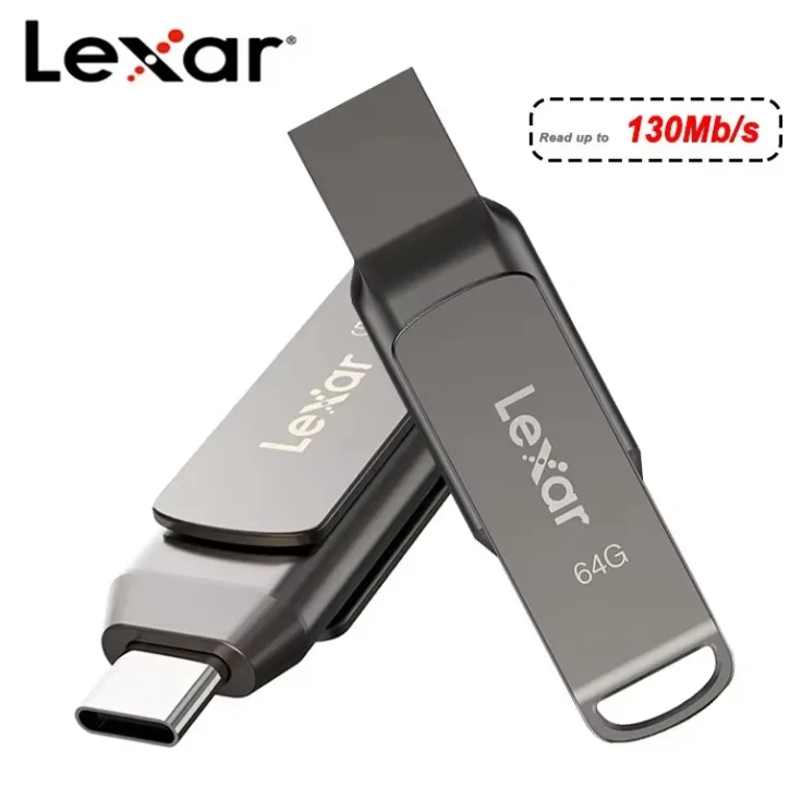 Lexar D400 USB Flash Drive USB 3.1 Type C/A Memory Stick Dual Slot USB Flash - Image 4 of 4