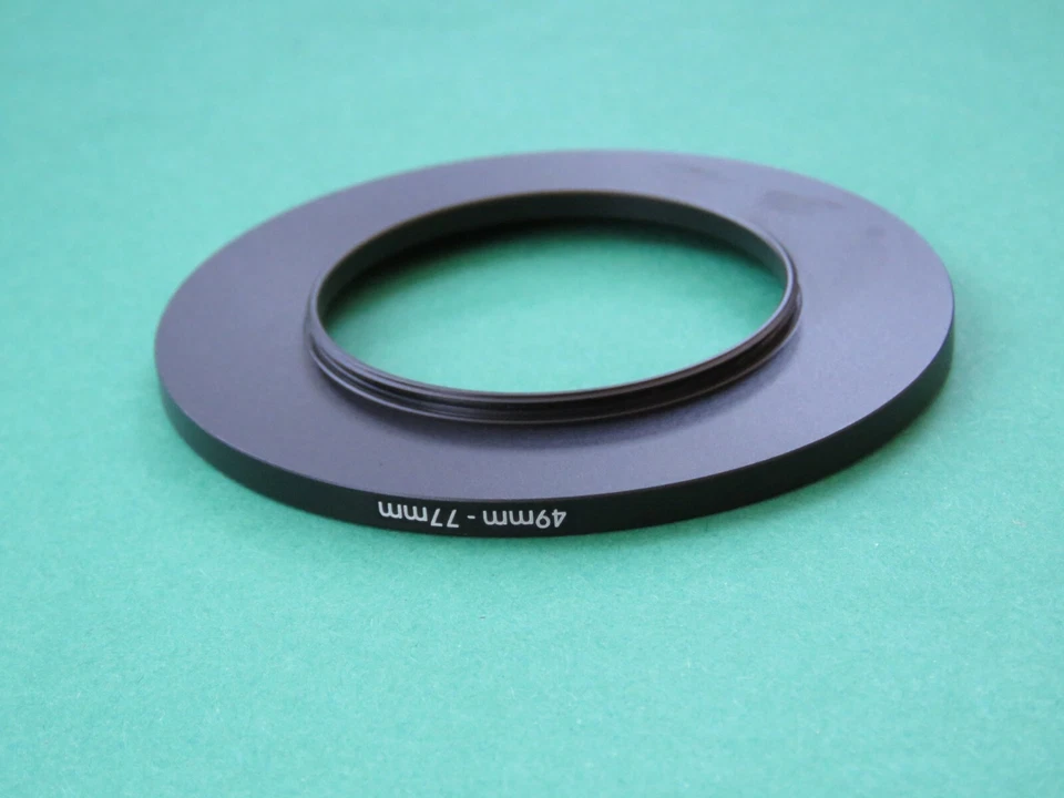 49mm-77mm 49-77 Stepping Step Up Male-Female Filter Ring Adapter 49mm-77mm  - Image 2 of 2