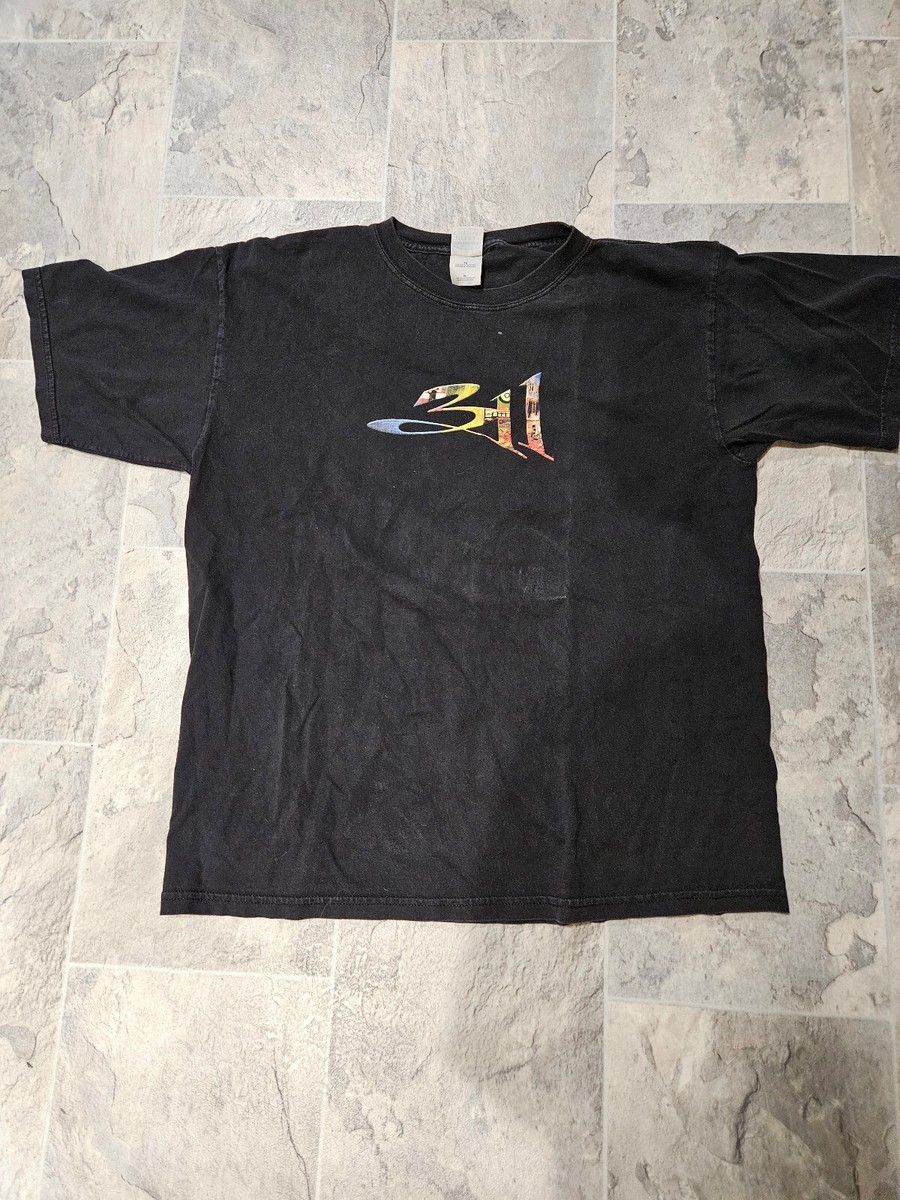 Rare 311 T-Shirt from From Chaos Tour with Every 311 song written