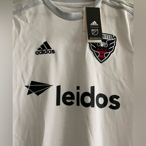 NWT D.C. United MLS White Away Adidas Soccer Jersey Youth Large - Picture 4 of 11