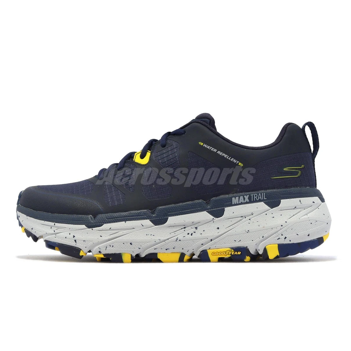 Skechers Max Cushioning Navy Grey Trail Shoes 220592-NVY |