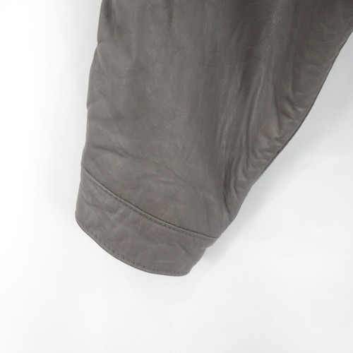 Vintage 80's Buades Leather Jacket Lined Grey Retro Spanish Designer - Picture 13 of 24