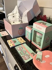 Pusheen Box Spring 2023 NEW XXL White Jacket Boba Cup Magnets Notebooks MORE!