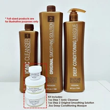 Brazilian Blowout Original Solution Keratin Treatment 1oz Kit -With Masque~