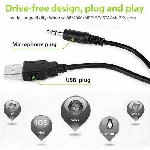Clip webcam caméra HD avec microphone USB 2.0 pour PC portable bureau caméra vidéo ❁UK - Photo 5/9