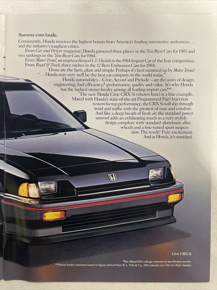 1985 Honda Civic Si