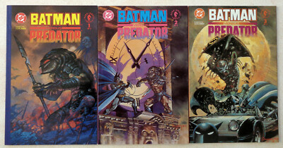 BATMAN vs PREDATOR #s 1-3 (Regular & Prestige); Set II #s 1-4 (NM