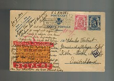 1944 Antwerp Belgium Postcard Cover to Eifel Concentration Camp Koln Germany KZ