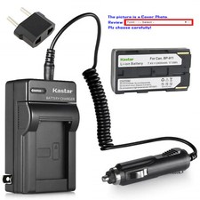 Kastar Battery AC Travel Charger for BP-911 BP-915 Canon ES7000V ES8000V ES8100V