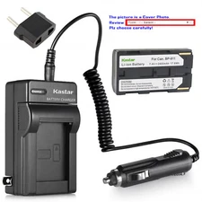 Kastar Battery AC Travel Charger for Canon BP-911 BP-915 BP-917 BP-945 BP-970G