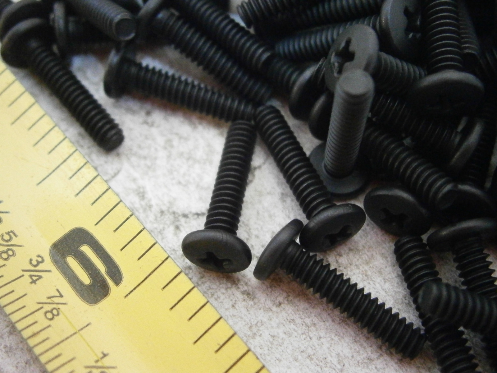 Machine Screws 440 x 1/2" Phillips Binding Head Steel Black Lot of 50