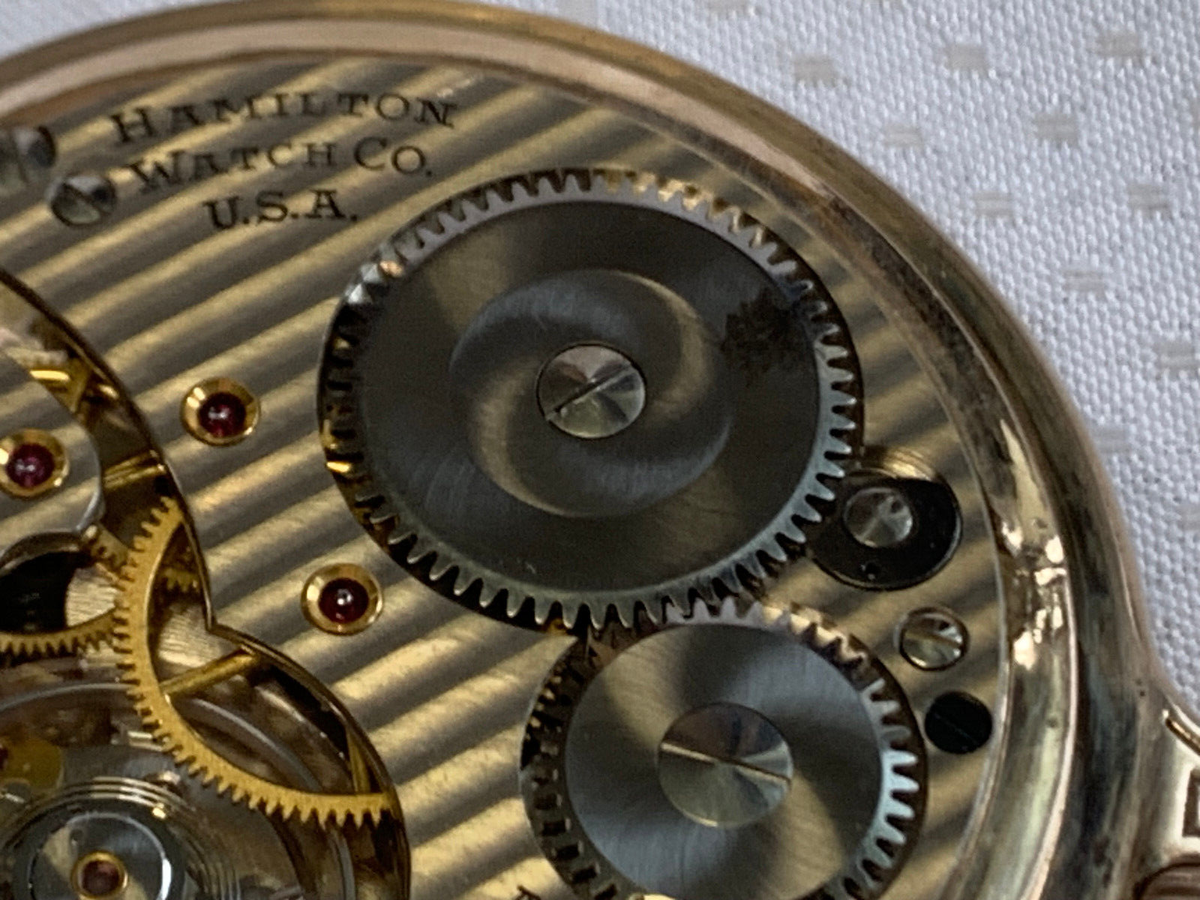Vtg 1947 Hamilton Railway Special Pocket Watch C196619 10K Vtg 1947 Hamilton Railway Special Pocket Watch C196619 10K
